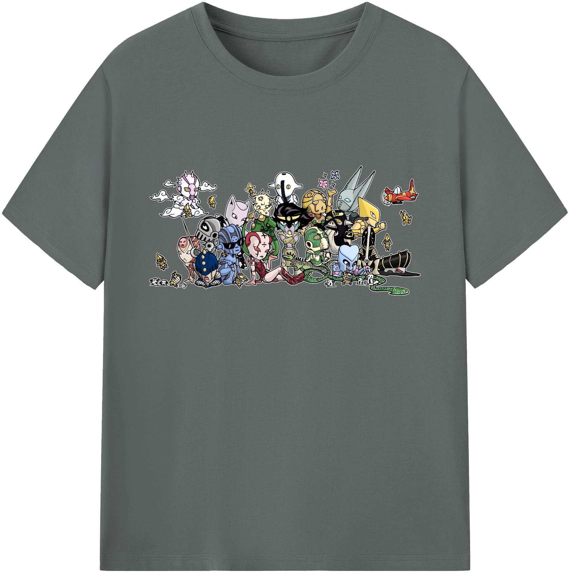 （画像用） ジョジョの奇妙な冒険 JoJo's Bizarre Adventure 綿100％ メンズ半袖Tシャツ｜肌触りやわらか＆通気性